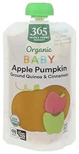 365 by Whole Foods Market, Organic Baby Food, Apple Pumpkin with Quinoa & Cinnamon, 4 Ounce