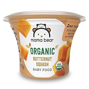 Mama Bear Organic Baby Food Butternut Squash, 4 Oz Cup