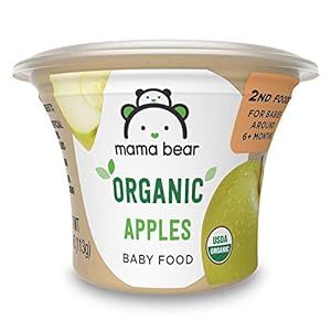 Mama Bear Organic Baby Food Apples, 4 Oz Cup