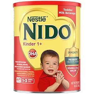 NIDO Kinder 1+ Toddler Powdered Milk – 56.3 Oz (3.52 LB)