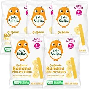 Baby Bellies Organic Banana Pick-me Sticks - Pack of 5