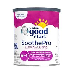 Gerber Good Start Baby Formula Powder, SoothePro Comforting Probiotics, Stage 1, 12 Ounces
