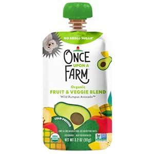 Once Upon a Farm Organic Fruit And Veggie Blend, Wild Rumpus Avocado, 3.2 Oz