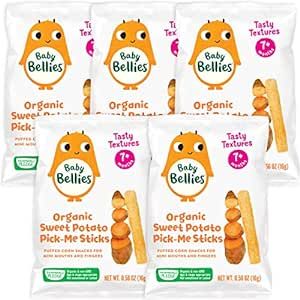 Baby Bellies Organic Sweet Potato Pick-me Sticks - Pack of 5