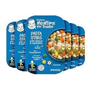 Gerber Pasta Stars with Chicken & Vegetables, 6 Ounce (Pack of 6)