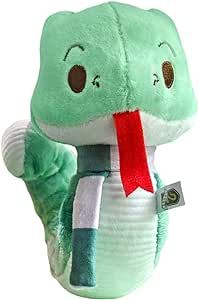 KIDS PREFERRED Harry Potter Slytherin Green SnakePlush Stuffed Animal with Embroidered Details and Green Stripped Scarf Hogwarts House Collectible for Babies, Toddlers, and Kids 6 Inches