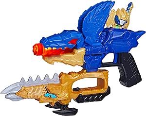 Power Rangers Dino Fury Gold Fury Blade Blaster Superhero Costume Accessory Ranger Morpher with Electronics Great Gift for Kids Ages 5 & Up