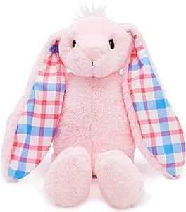 Plushible Easter Bunny Plush, Cuddly, Soft, Embroidered Stuffed Animal Toy for Newborns, Kids, Boys, & Girls, 18 Inch
