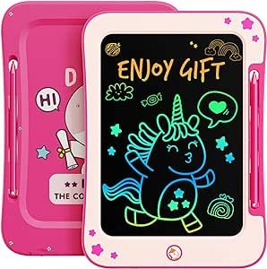 KOKODI Doodle Board for Kids, 8.5 Inch LCD Writing Tablet, Toddler Toys Gifts, Colorful Drawing Tablet, Educational Learning Toys for 2 3 4 5 6 7 8 Years Old Girl and Boy